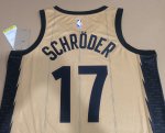 Maillot de Basket #17 Schroder Toronto Raptors 23-24 city gold Imprimé